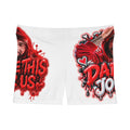 I Love This For Us Women's AOP Shorts — Red Heart Drip Graphic