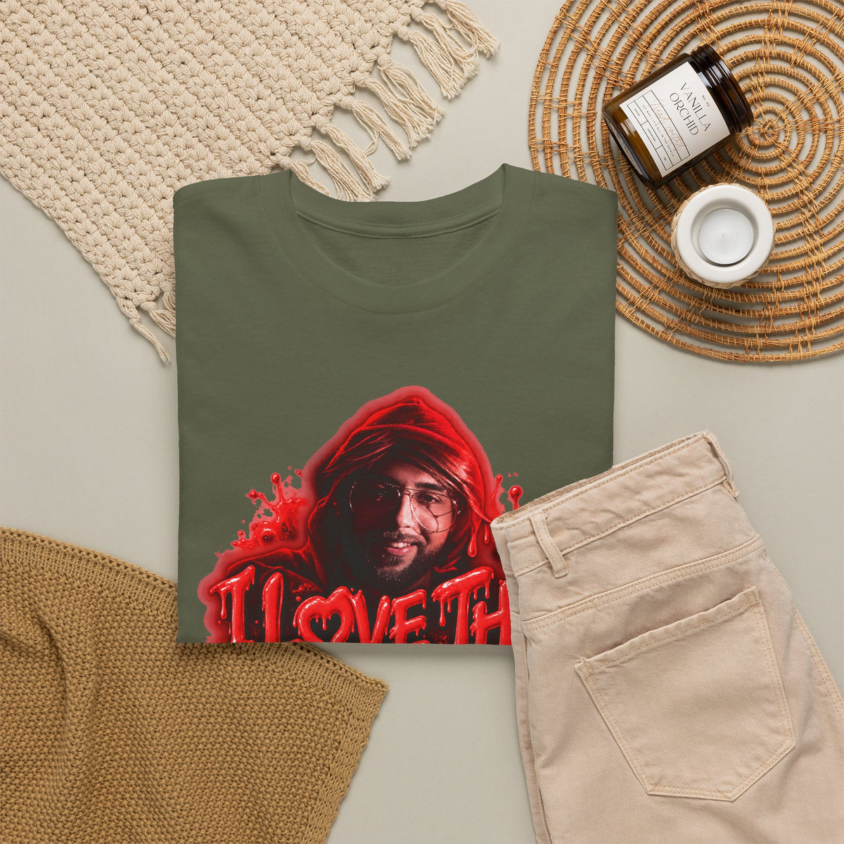 I Love This For Us T-Shirt | Red Drip Graphic Tee