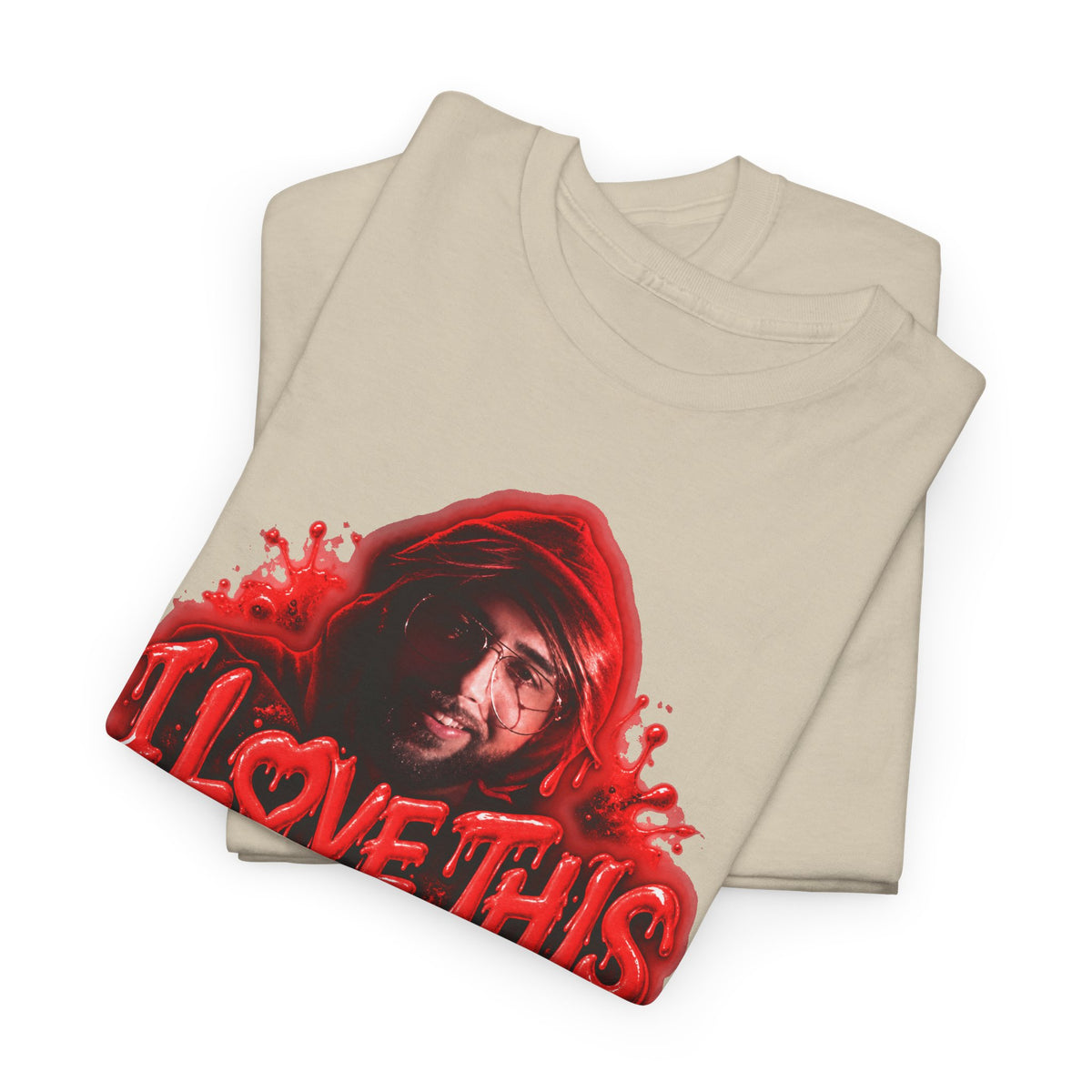 I Love This For Us T-Shirt | Red Drip Graphic Tee