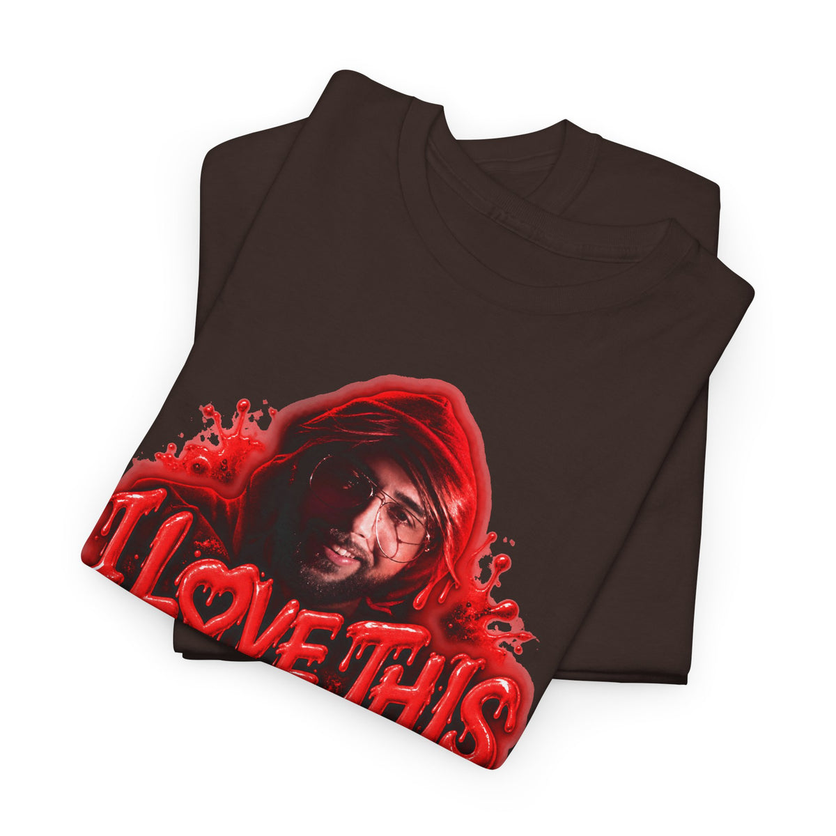 I Love This For Us T-Shirt | Red Drip Graphic Tee