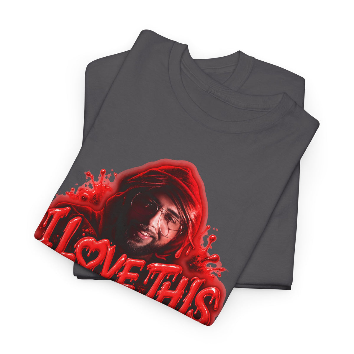 I Love This For Us T-Shirt | Red Drip Graphic Tee