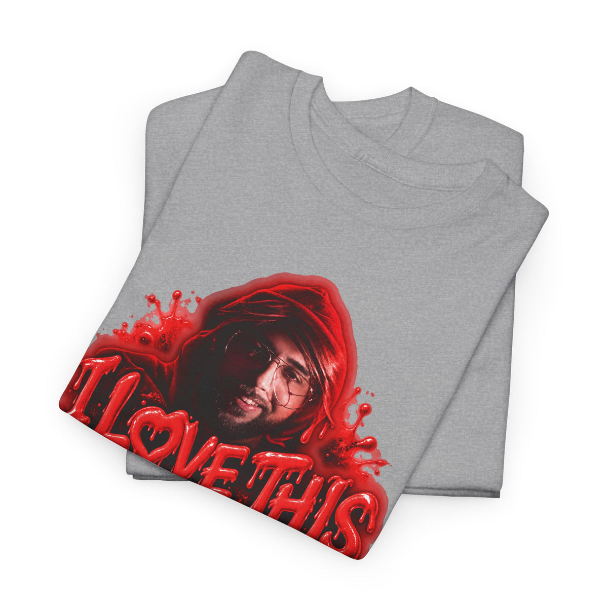 I Love This For Us T-Shirt | Red Drip Graphic Tee
