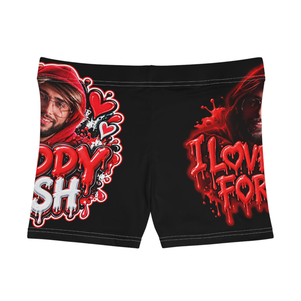 Black I Love This For Us Women's AOP Shorts